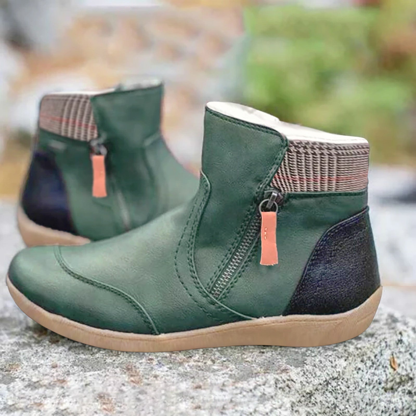 FlexWalk | Waterdichte leren enkellaarzen voor dames – orthopedisch, comfortabel en met antislipzool