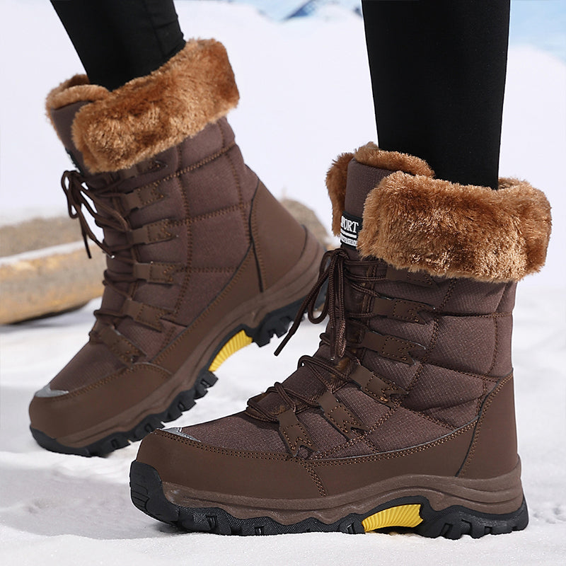 Snowella | Bottes de neige imperméables – bottes d'hiver antidérapantes, chaudes et doublées en polaire pour l'extérieur et la neige