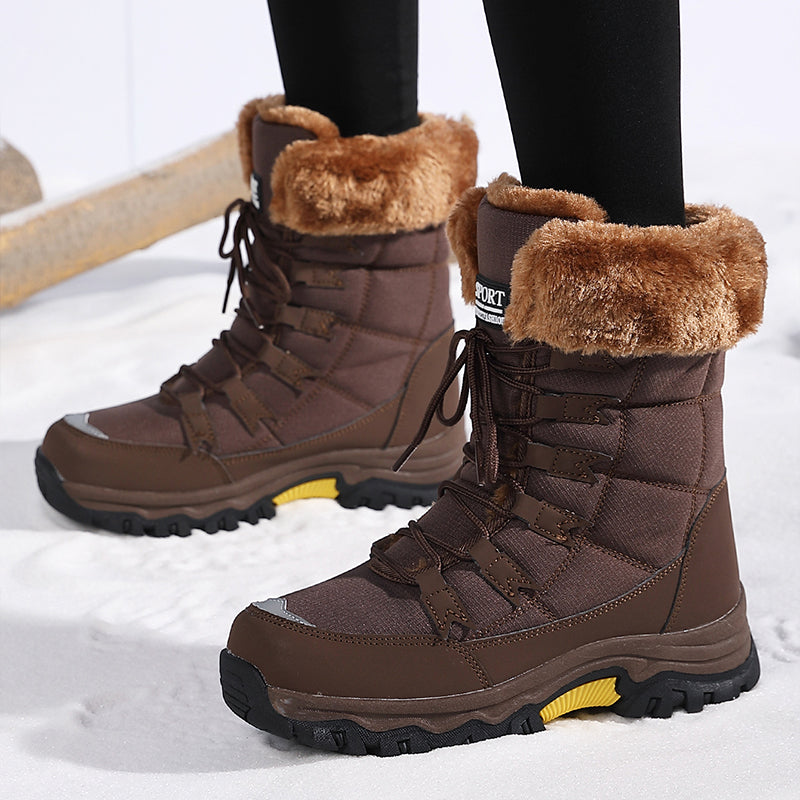 Snowella | Waterdichte snowboots – antislip, warme, met fleece gevoerde winterlaarzen voor buiten en sneeuw