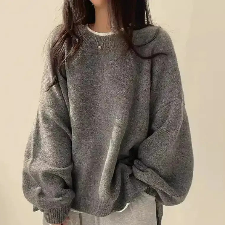 Dovira | Oversized gebreide trui voor dames met ballonmouwen, comfortabele casual top
