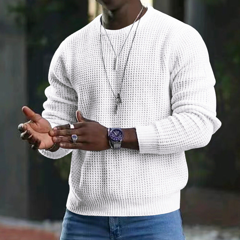 Corven | Luxe herentrui met ronde hals – zachte en stijlvolle pullover