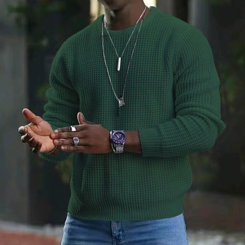 Corven | Luxe herentrui met ronde hals – zachte en stijlvolle pullover