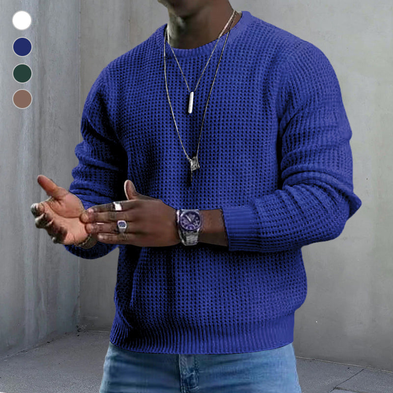 Corven | Luxe herentrui met ronde hals – zachte en stijlvolle pullover