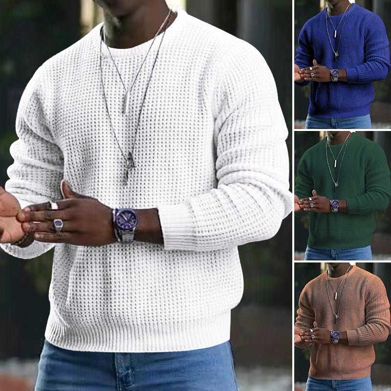 Corven | Luxe herentrui met ronde hals – zachte en stijlvolle pullover