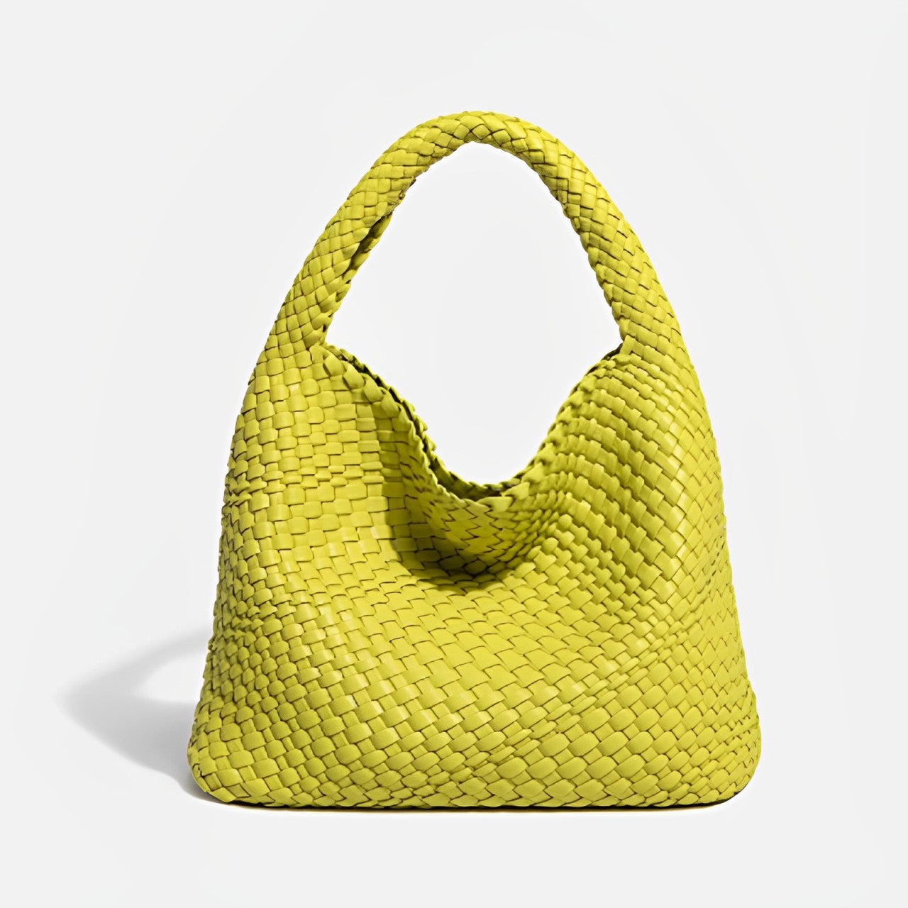 Luxora | Zachte leren bucket bag voor dames – Handgemaakte geweven luxe schoudertas