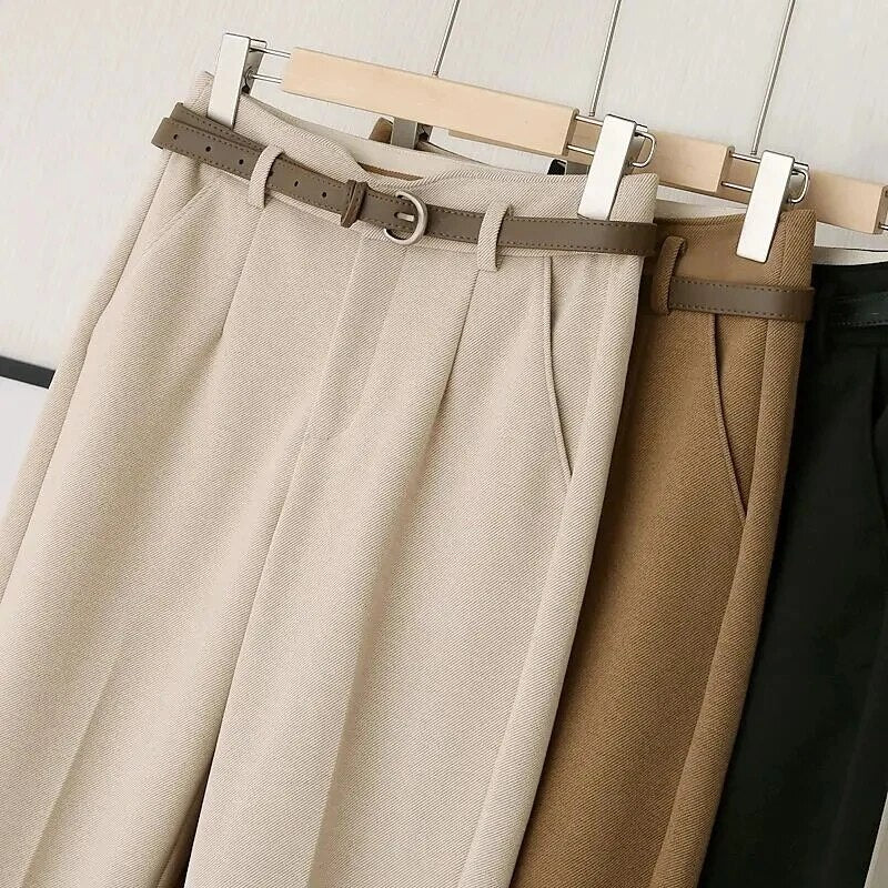 Anwenna | Klassieke, stijlvolle broek voor dames - elegante broek met hoge taille voor werk en vrije tijd