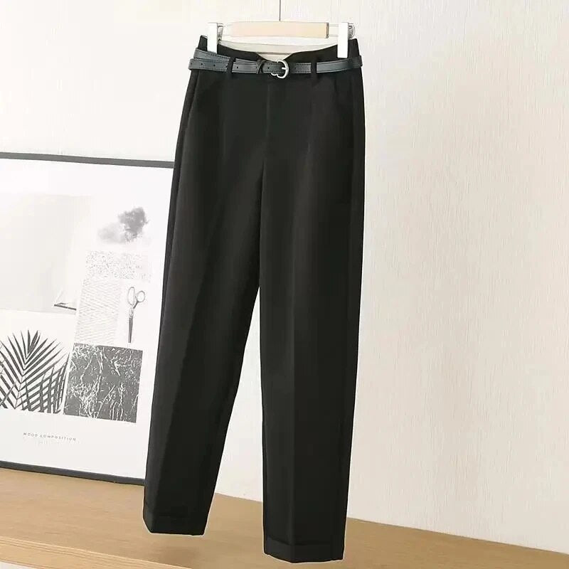 Anwenna | Klassieke, stijlvolle broek voor dames - elegante broek met hoge taille voor werk en vrije tijd