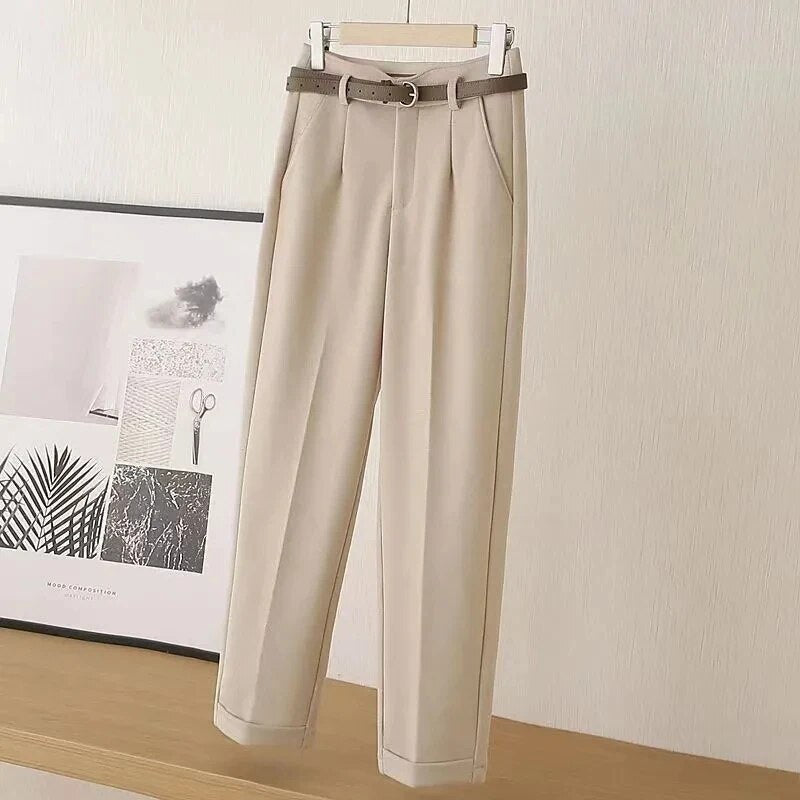 Anwenna | Klassieke, stijlvolle broek voor dames - elegante broek met hoge taille voor werk en vrije tijd