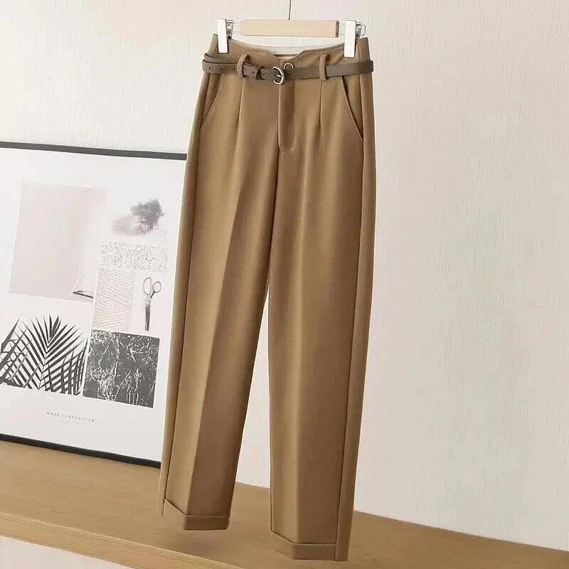 Anwenna | Klassieke, stijlvolle broek voor dames - elegante broek met hoge taille voor werk en vrije tijd