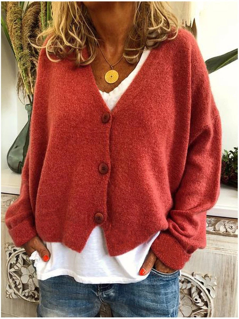 Alnira | Gilet en maille douce pour femme – Gilet ouvert décontracté