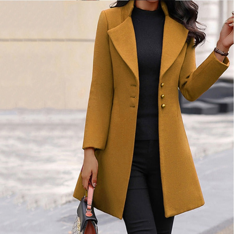 Etna | Business Casual Long Blazer for Women - Stylish Office Blazer with Tailored Fit for Work and Formal Occasions