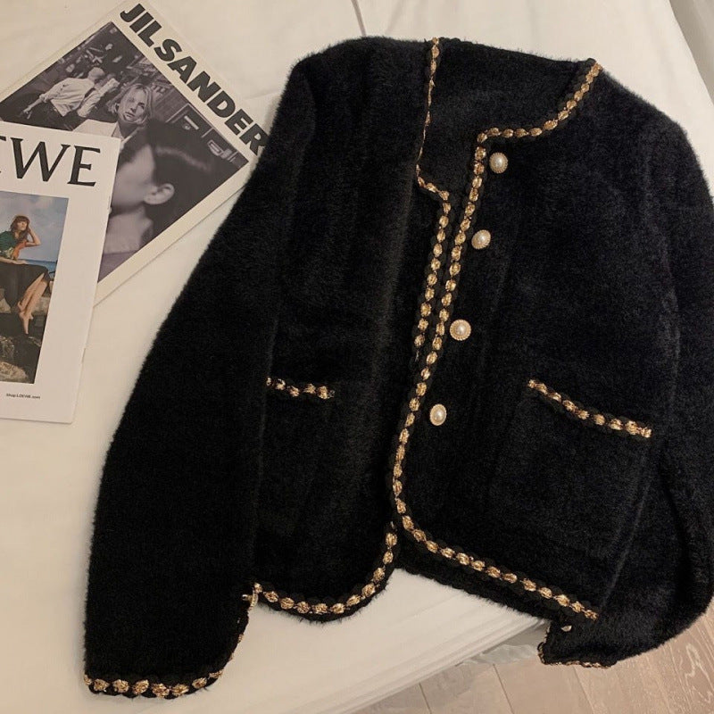 Kaeressa | Gilet luxueux en velours de vison pour femme - Finition élégante, vêtement d'extérieur doux et stylé