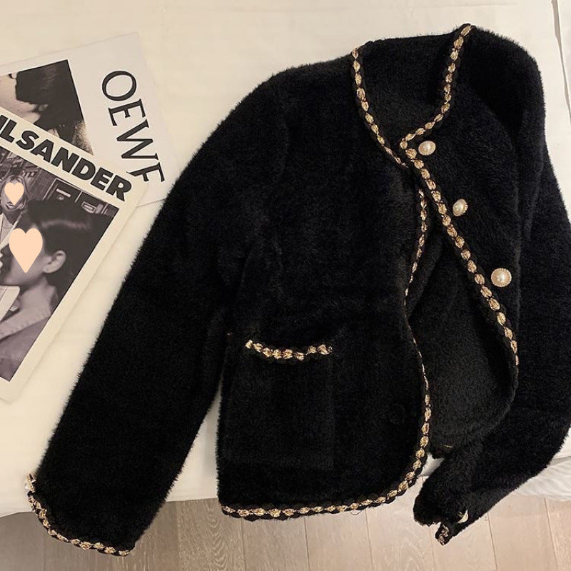 Kaeressa | Gilet luxueux en velours de vison pour femme - Finition élégante, vêtement d'extérieur doux et stylé