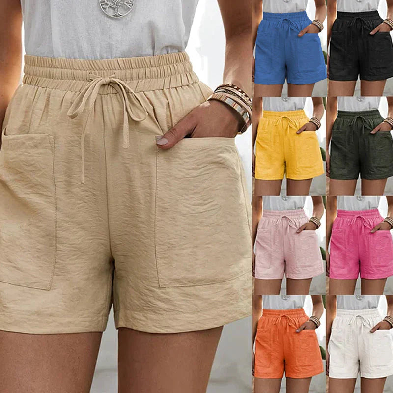 Alya | Women's Casual Shorts - Lightweight, Breathable, High-Waisted