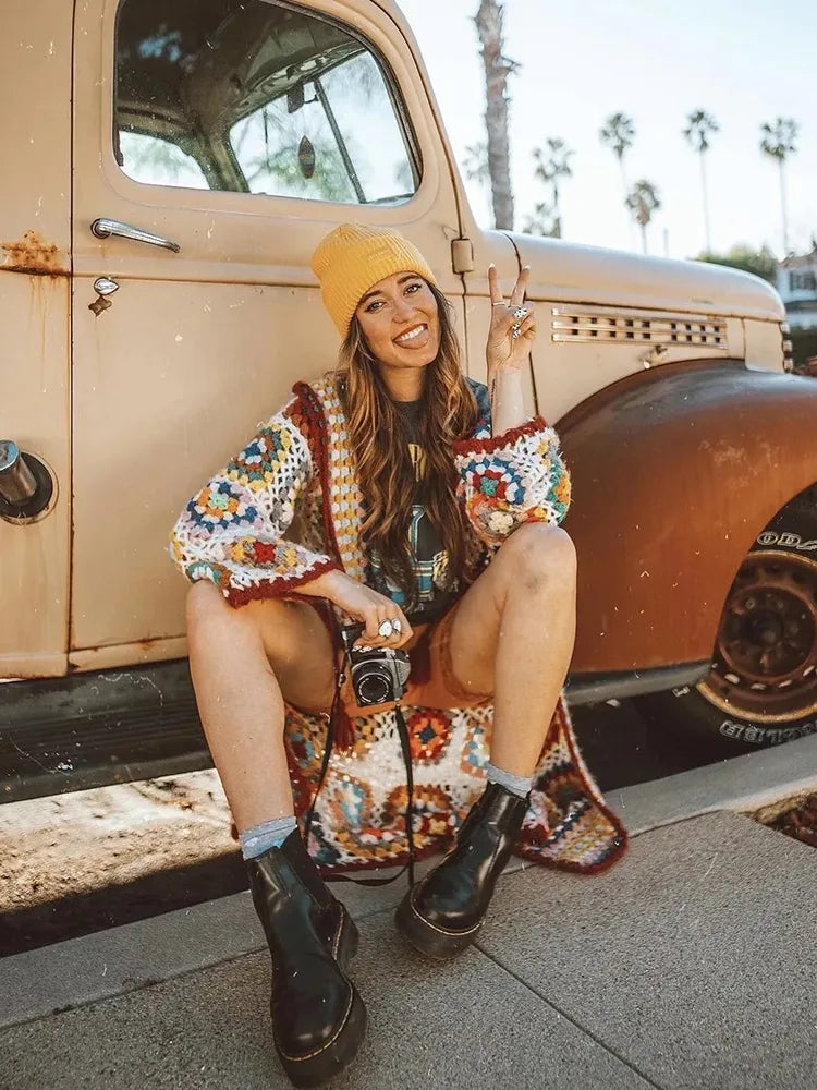 Boho | Boheems gehaakt vest