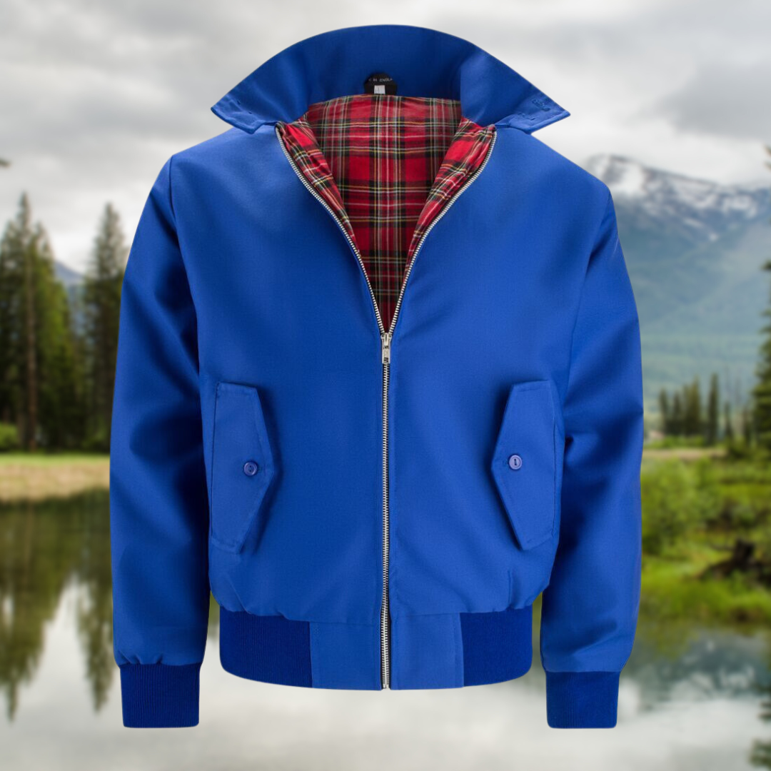 Zarek | Veste Harrington classique pour homme – Vêtement d'extérieur léger et décontracté pour le printemps et l'automne