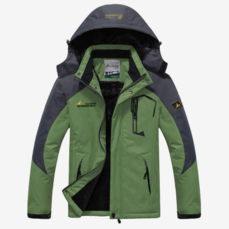 Myrion | Veste d'hiver chaude et imperméable pour homme – avec capuche, veste d'extérieur résistante