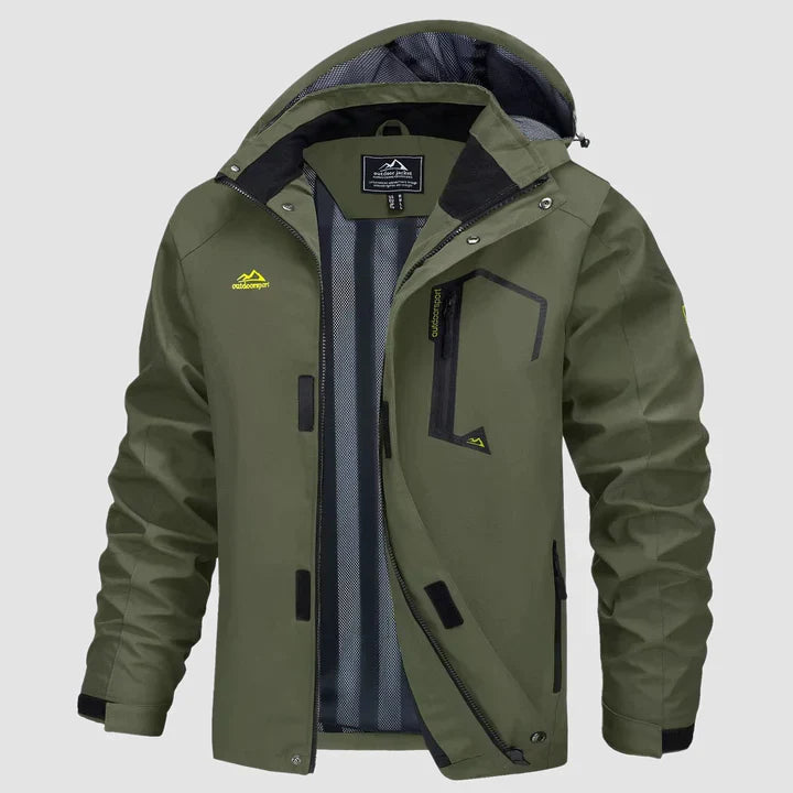Myrion | Veste d'hiver chaude et imperméable pour homme – avec capuche, veste d'extérieur résistante