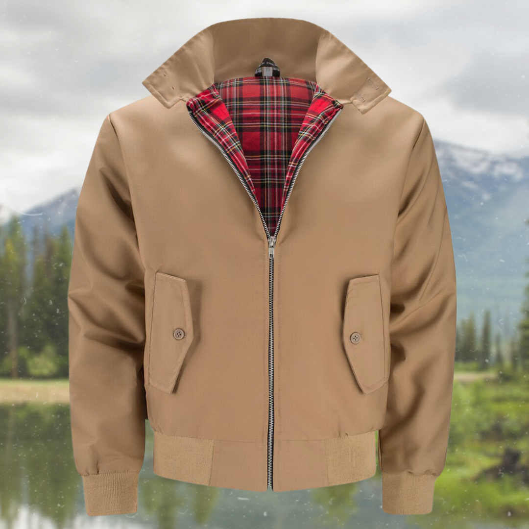 Zarek | Veste Harrington classique pour homme – Vêtement d'extérieur léger et décontracté pour le printemps et l'automne