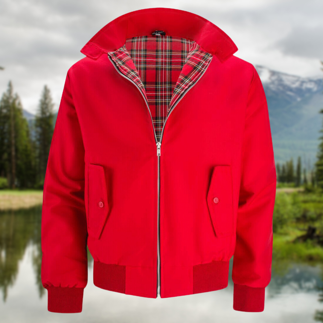 Zarek | Veste Harrington classique pour homme – Vêtement d'extérieur léger et décontracté pour le printemps et l'automne