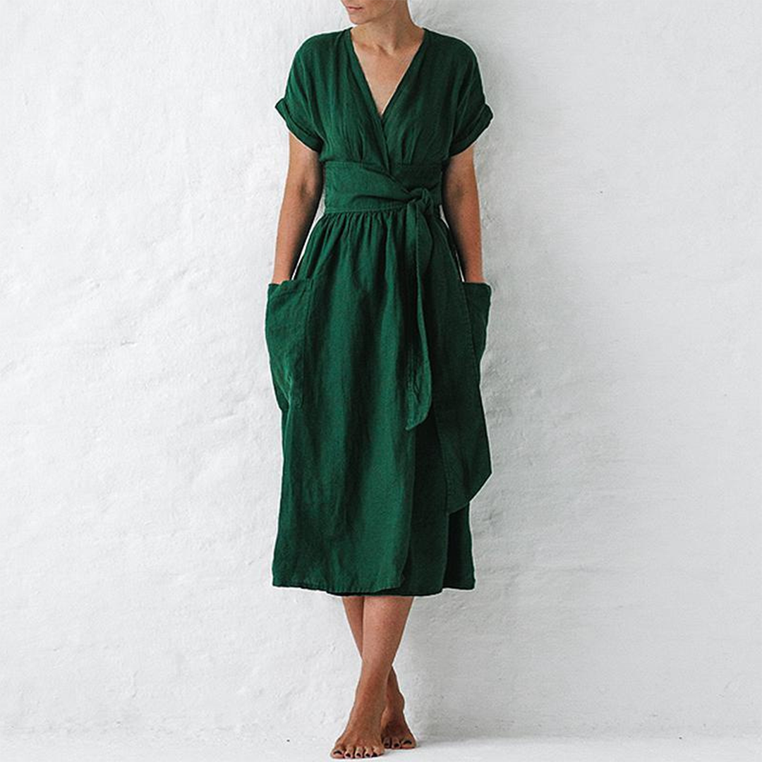 Havva - Casual v-hals jurk