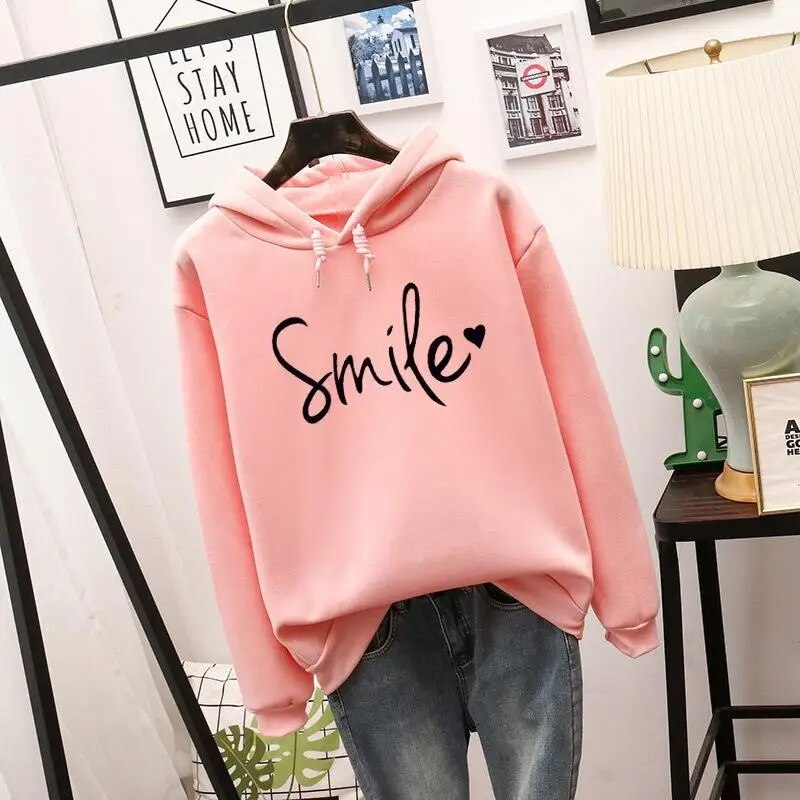 Sweat à capuche Smile - Brie
