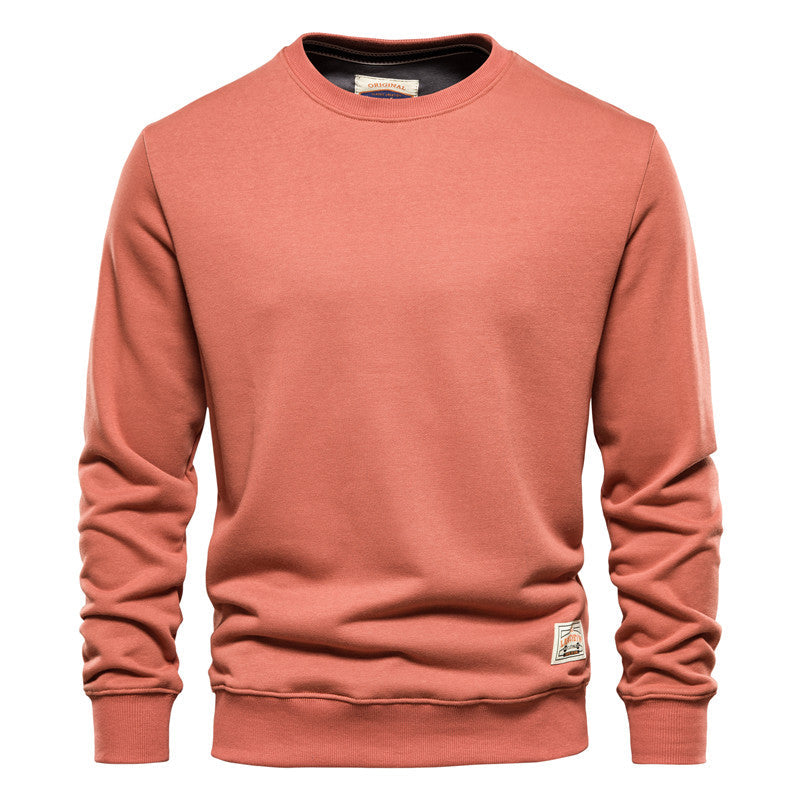 Galvren | Effen herentrui – Comfortabele casual pullover, ronde hals, zachte gebreide modieuze trui