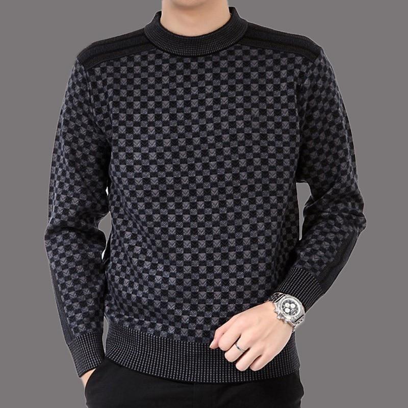 Gerard | Geruite fleece trui voor heren, warme pullover voor herfst en winter, gezellig geruit ontwerp