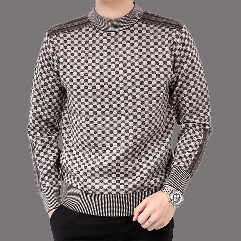 Gerard | Geruite fleece trui voor heren, warme pullover voor herfst en winter, gezellig geruit ontwerp
