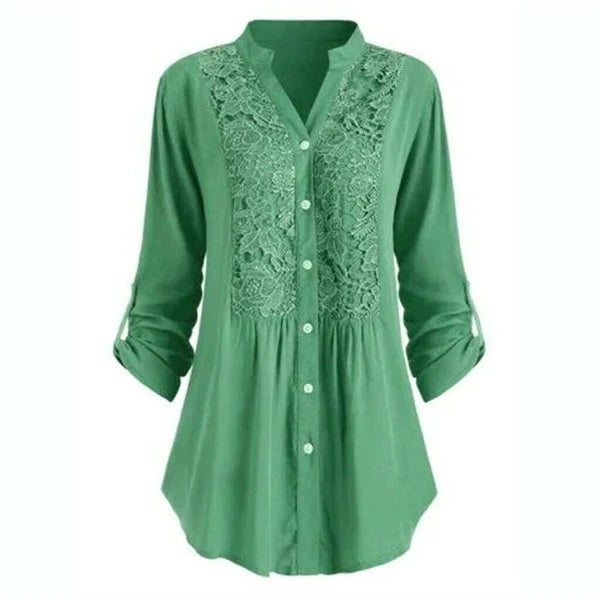 Orlisse | Winterjas voor dames – met bontvoering, double-breasted, tailleband, warme stijlvolle bovenkleding