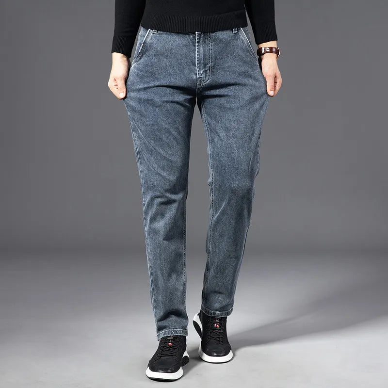 Darvric | Casual stretchdenim jeans voor heren – klassieke vintage wash, veelzijdige broek