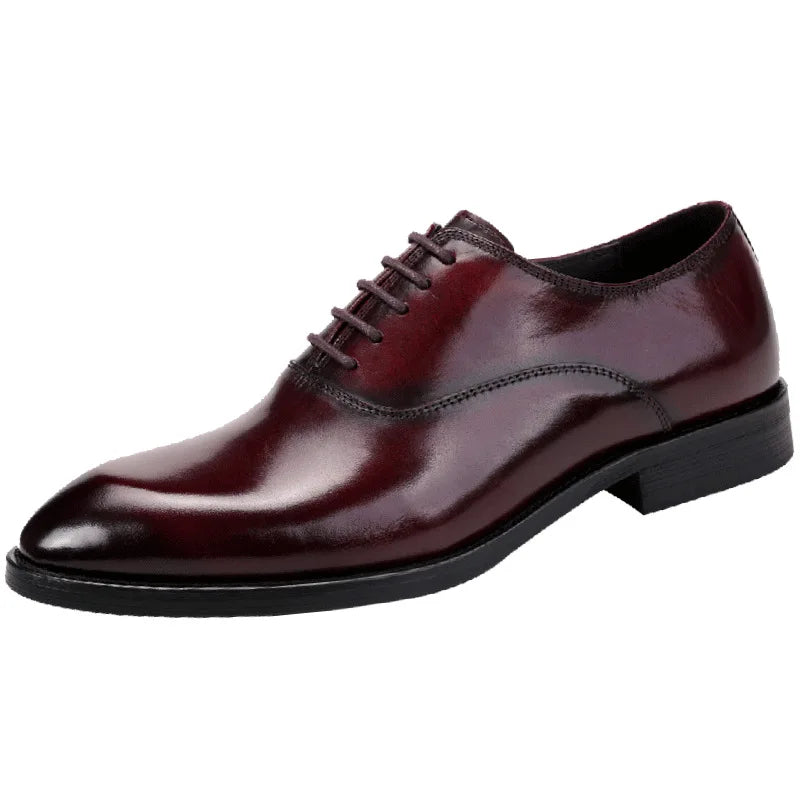 Marton | Heren lederen Oxford geklede schoenen - Klassieke Formele Lederen Schoenen