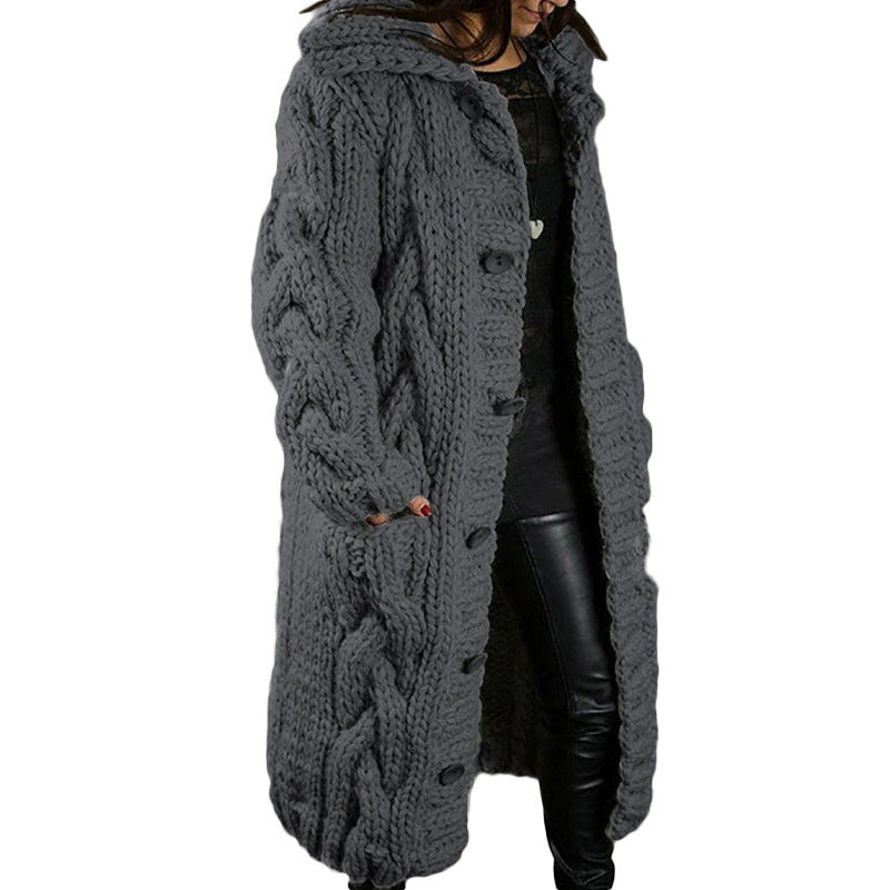 Raiza | Long-haired knitted ladies' jacket, thick wool blend, casual warm outerwear for autumn and winter
