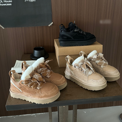 PlushKicks | Winterpluchen gevoerde sneakers voor dames - Comfortabel, warm & stijlvol schoeisel voor koud weer