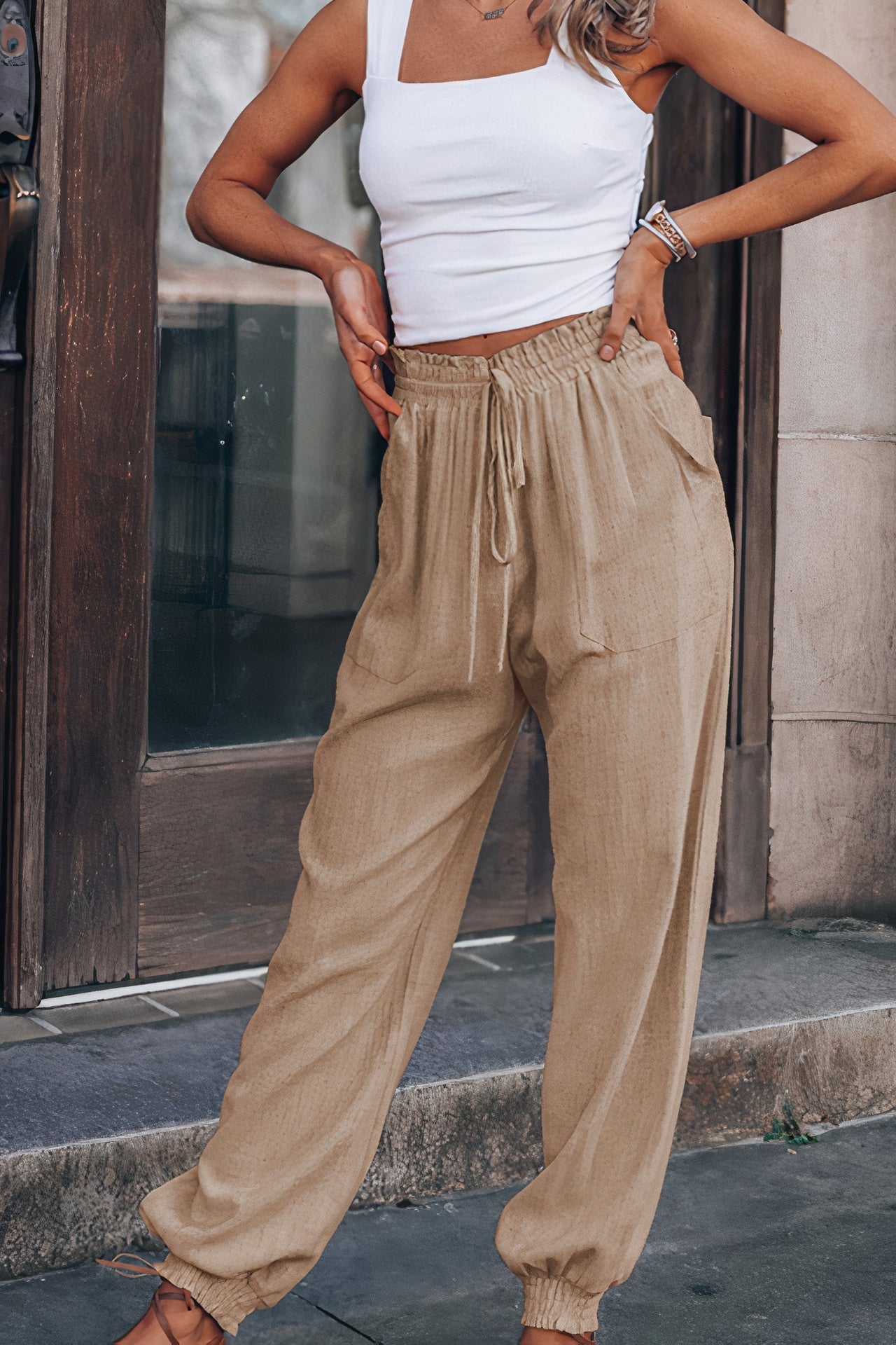 Zomerse linnen broek - Issy