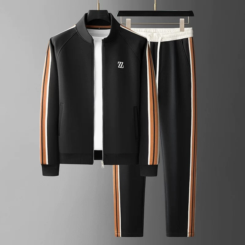 Sylvaric Zephyr | Premium trainingspak voor heren – sportieve joggingbroek en jas, kleurcontrast