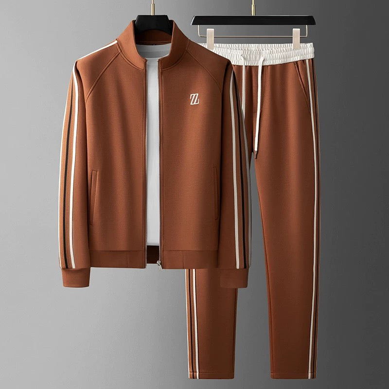 Sylvaric Zephyr | Premium trainingspak voor heren – sportieve joggingbroek en jas, kleurcontrast