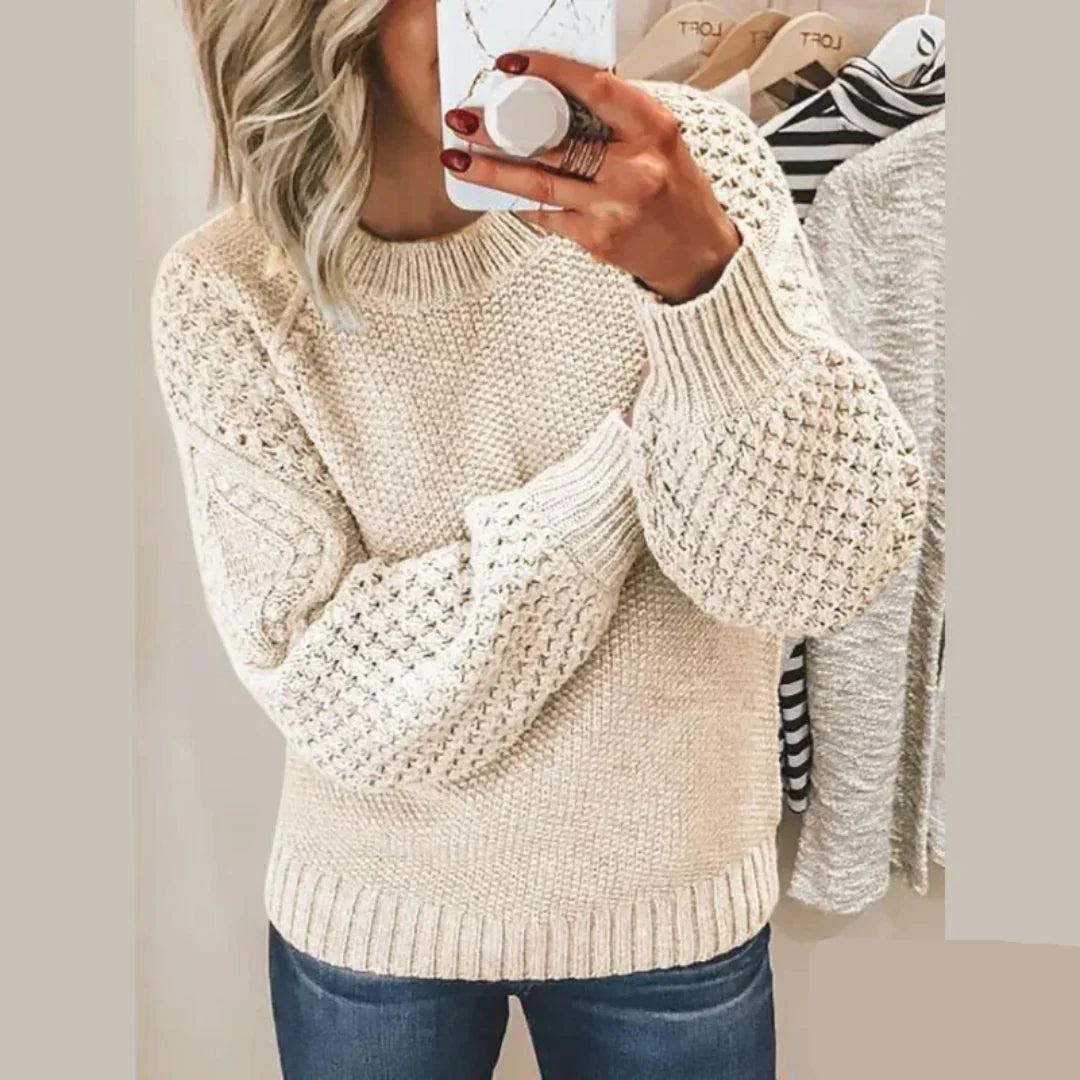 Melai | Pull classique en maille à col rond