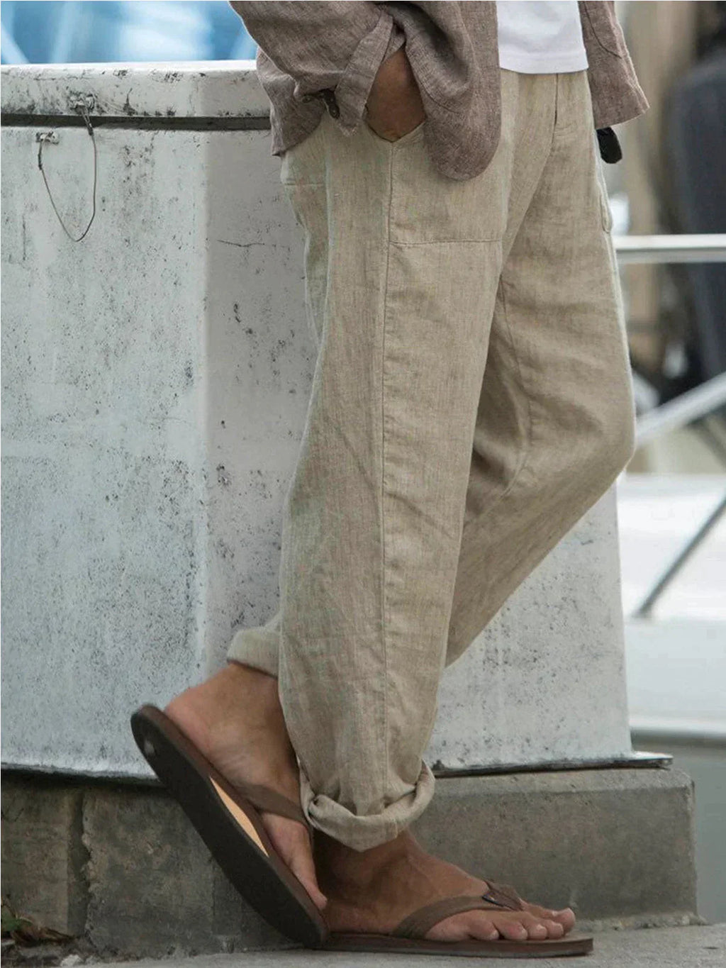 Lorcian | Herenlinnen Broek - Lichtgewicht & Ademende Casual Broek