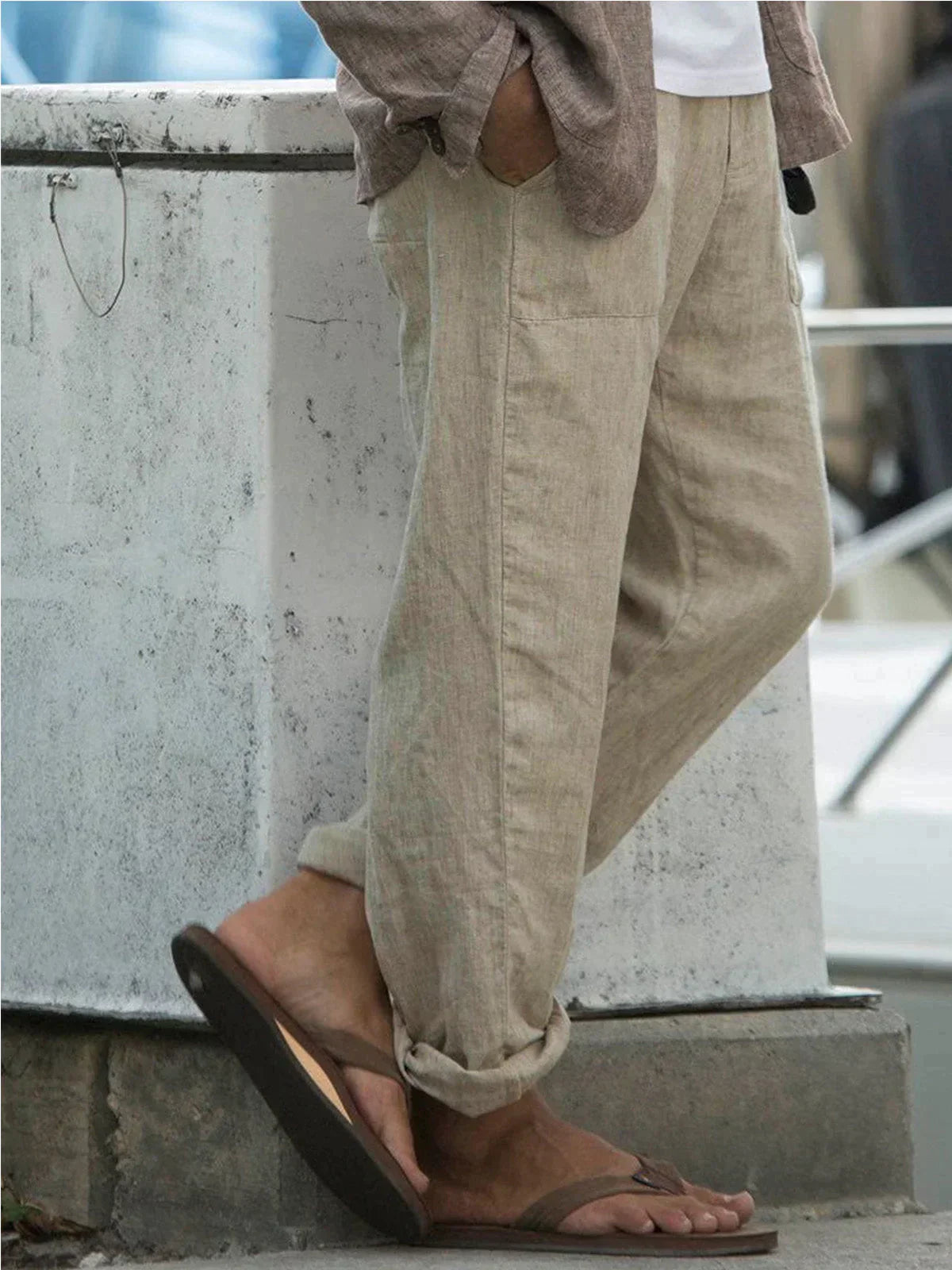Lorcian | Herenlinnen Broek - Lichtgewicht & Ademende Casual Broek