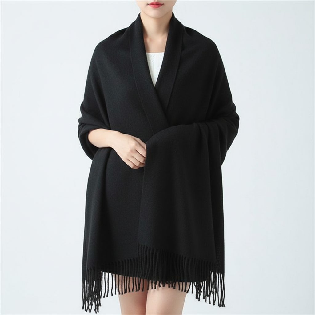 Evrina | Écharpe en cachemire à carreaux de luxe – châle d'hiver doux et confortable pour femme
