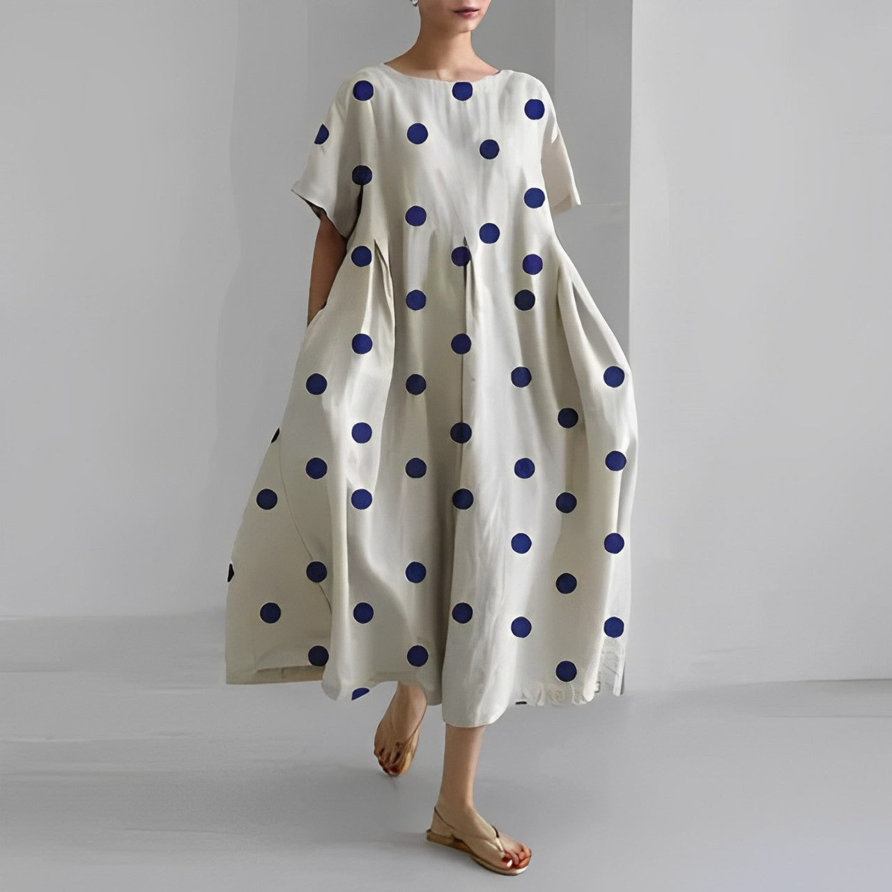 Vittoria | Vrouwen Boho Maxi jurk met bloemenprint en zakken