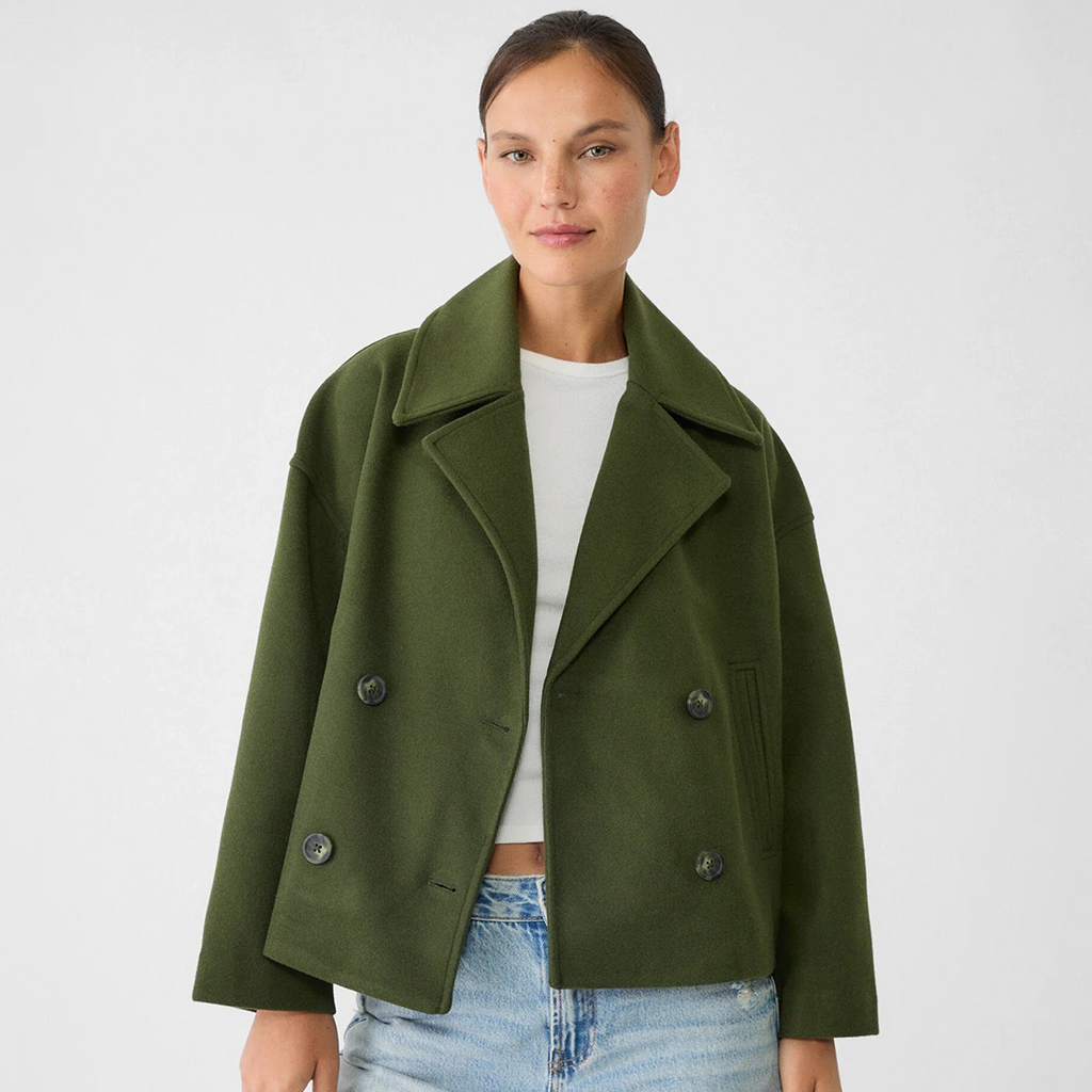 Anneli | Elegante Blazer met Dubbele Sluiting – Loszittend Lang Jasje voor Lente- en Herfstoutfits
