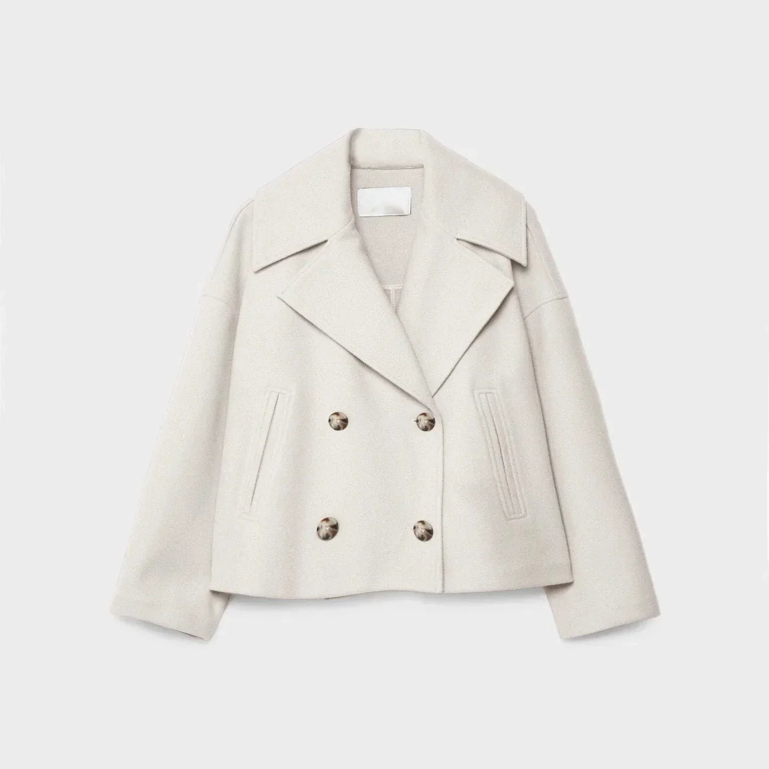 Anneli | Elegante Blazer met Dubbele Sluiting – Loszittend Lang Jasje voor Lente- en Herfstoutfits