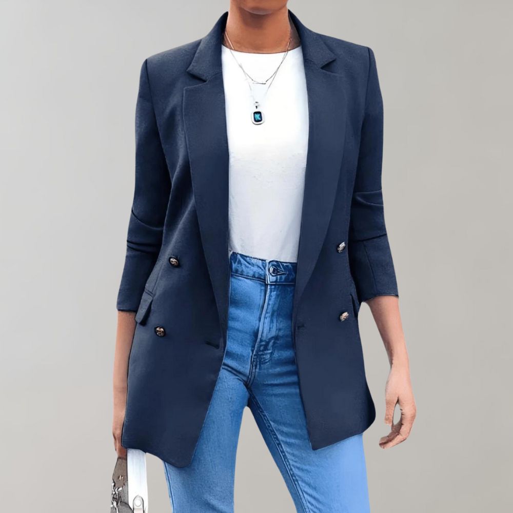 Zurea | Casual lange blazer voor dames - veelzijdige bovenkleding voor dagelijks gebruik