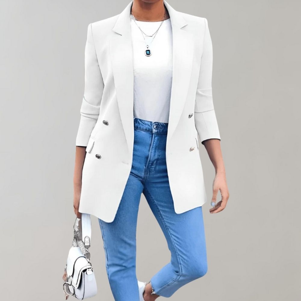 Zurea | Casual lange blazer voor dames - veelzijdige bovenkleding voor dagelijks gebruik