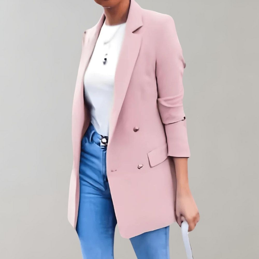 Zurea | Casual lange blazer voor dames - veelzijdige bovenkleding voor dagelijks gebruik