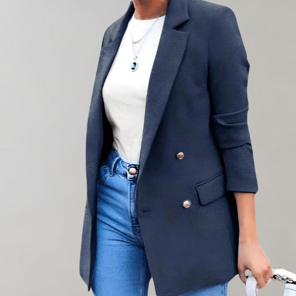 Zurea | Casual lange blazer voor dames - veelzijdige bovenkleding voor dagelijks gebruik