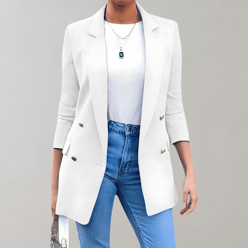 Zurea | Casual lange blazer voor dames - veelzijdige bovenkleding voor dagelijks gebruik