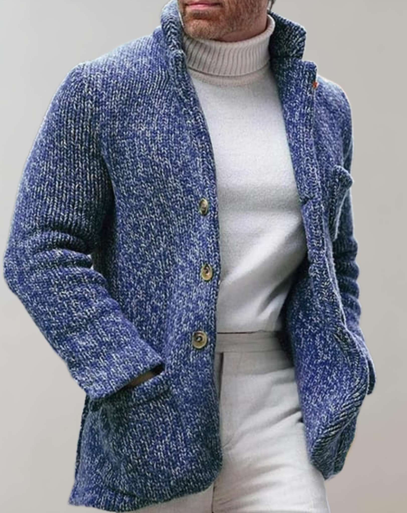 Odren | Pull homme à boutons sur le devant – Pull confortable et élégant